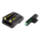 TruGlo TFO Day/Night Sight Set for Novak .260/.500, Yellow Rear Sight, TG-TG131NT3Y