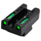 TruGlo TFX PRO Tritium/Fiber Optic Sight Set, Green w/Orange Outline Front, Green Rear, Walther PPS M2, Black, TG-TG13WA4PC