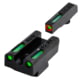 USED, TruGlo TFX PRO Tritium/Fiber Optic Sight Set, Green w/Orange Outline Front, Green Rear, Walther PPS M2, Black, TG-TG13WA4PC