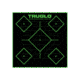 TruGlo TGTG14A25BB Tru-See Diamond Target Black/Green Self-Adhesive Heavy Paper