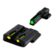 TruGlo Tritium Fiber Optic Brite-Site Handgun Sight For Smith and Wesson MP Front Green and Yellow Rear Sight, TG-TG131MPTY