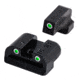 TruGlo Tritium Fiber Optic Night Sights, Green - Sig #8 Front &amp; Rear, TG-TG231S1