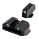 TruGlo Tritium Green Front &amp; Rear Night Sights, For Glock 10mm/45 ACP, TG-TG231G2