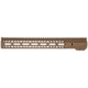 TRYBE Defense AR-15 M-LOK 15in Lightweight Handguard w/ Full Rail, Flat Dark Earth, 15 Inch, HDG15FR-FDE