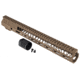TRYBE Defense AR-15 M-LOK 15in Lightweight Handguard w/ Full Rail, Flat Dark Earth, 15 Inch, HDG15FR-FDE