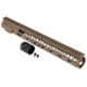 TRYBE Defense AR-15 M-LOK 15in Lightweight Handguard w/ Full Rail, Flat Dark Earth, 15 Inch, HDG15FR-FDE