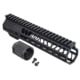 TRYBE Defense AR-15 M-LOK 9in Lightweight Handguard w/ Full Rail, Black, 9 Inch, HDG9FR-BL