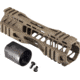 TRYBE Defense AR-15 M-LOK Extra Lightweight Quad Handguard w/ Cut Rail, 7in, Flat Dark Earth, HDG7QCR-FDE