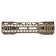 TRYBE Defense AR-15 M-LOK Extra Lightweight Quad Handguard w/ Cut Rail, 9in, Flat Dark Earth, HDG9QCR-FDE