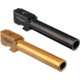 TRYBE Defense Glock 20 Match Grade Non-Threaded Pistol Barrel, Black, Gold, Titanium