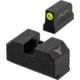 TRYBE Defense High Glow 1-Dot Tritium Night Sights for Glock 17/19/22/23/24/26/27/33/34/35/37/38/39/42/43, Mid, Black, 1DTSG-MD