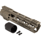 TRYBE Defense Magnesium Alloy Go Fast Ultra Lightweight Handguard, Cut Top Rail, M-LOK, FDE, 9in, MGHDG-V2-9CR-FDE
