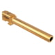 TRYBE Defense Match Grade Non Threaded Pistol Barrel, 9mm Luger, Glock 34, TiN Gold, PBG34-TIN