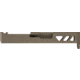 TRYBE Defense Pistol Slide, Glock 26, Gen 3/4, RMR Cut, Version 2, FDE Cerakote, No Base Plate Included, SLDG26G34RMRV2-FDE