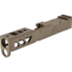 TRYBE Defense Pistol Slide, Glock 26, Gen 3/4, RMR Cut, Version 2, FDE Cerakote, No Base Plate Included, SLDG26G34RMRV2-FDE