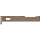 TRYBE Defense TRYBE Defense Pistol Slide, Glock 26, Gen 3/4, RMR Cut, Version 1, FDE Cerakote, Base Plate Not Included, SLDG26G34RMR-FDE