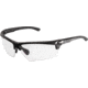 TRYBE Tactical Universal Fit Safety Glasses, Adjustable Wire Core Temples and Nose Piece, Clear Lens, Black, UFSG-CL