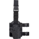 TRYBE Tactical Universal Holster w/ Drop Leg Platform, Black, TRT-UH-DLP-BL