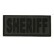 TUFF Products Sheriff PVC Patch - Velcro Sewn, Ranger Green w/Black Letters, 4.5x2, P-Sheriff 4.5x2 GNBK