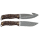 Uncle Henry 2 Piece Fixed Blade Knife Combo, Stainless Steel, Bone Staglon Handle, 1259496