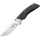 United Cutlery Honshu Sekyuriti Linerlock Folding Knife, 3.5 satin finish 8Cr13MoV stainless blade, Black TPU handle, UC3322