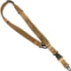 United States Tactical C4 - 2-to1 Point Open Ended Shock Webbing Sling, 1.25in, Coyote, UST-SLC00402OE