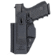 Universal Kydex, IWB Black Kydex, Belt Clip Fits Compact Sized Handguns, OWB Belt Kydex Holster, Right Hand