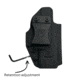 Universal Kydex, IWB Black Kydex, Belt Clip Fits Compact Sized Handguns, OWB Belt Kydex Holster, Right Hand
