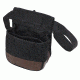 US Peacekeeper Divided Shell Pouch Heavy Duty Canvas, Black/Tan, 8in x 4in x 7.5in, NSN NO P23010
