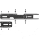 UTG Pro Drop-in Handguard/Clawmount, MP5K, Black, MTU055SSMK