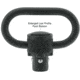 Leapers UTG Pro Heavy Duty QD Sling Swivel, 1.4in Loop, Steel, Black, Small, TL-QDSW38