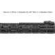 UTG Pro M-LOK 3-Slot Picatinny Rail Section, Black, MTURS10S