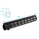 EDEMO UTG Pro M-LOK MR556 15in Super Slim Free Float Handguard, Black, MTU039SSM, EDEMO2