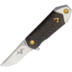 V NIVES KillaBite Framelock CF S35 Folding Knife, 1.5 satin finish S35VN stainless blade, Carbon fiber handle with blue titanium back handle, V22CPBL