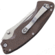 V NIVES Olympian Linerlock Folding Knife, 5in Closed, 3.75in Satin 154Cm SS Blade, Dark Earth Textured G10 Handle, Thumb Stud, Pocket Clip, Black Synthetic Storage Case, V11GPE