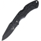 V NIVES Rocky II Lockback Folding Knife, 4.63in Closed, 3.25in Black Oxide Coated D2 Tool Steel Drop Point, Black Sculpted Frn Handle, Thumb Stud, Pocket Clip, Storage Case., V09FRNPBBK2