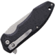 V NIVES Scuff Linerlock Folding Knife, 4.13in Closed, 3in Stonewash 5Cr13Mov SS Blade, Black Textured Nylon Handle, Pocket Clip, VNI13FRNPSWBK