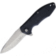 V NIVES Scuff Linerlock Folding Knife, 4.13in Closed, 3in Stonewash 5Cr13Mov SS Blade, Black Textured Nylon Handle, Pocket Clip, VNI13FRNPSWBK