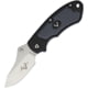 V NIVES Stout Linerlock Folding Knife, 3.63in Closed, 2.25in Satin 8Cr13Mov SS Drop Point, Black Aluminum Handle With Gray Rubber Insert, Thumb Stud, Pocket Clip, Storage Case., V07ALPBK