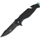 V NIVES TGL Trailblazer Linerlock Blk Folding Knife, 3.75 black finish partially serrated D2 tool stee, Black FRN handle, V23GPSBGBK