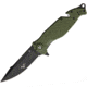 V NIVES TGL Trailblazer OD Green Folding Knife, 3.75 black finish D2 tool steel blade, OD green FRN handle, V23GPBGR
