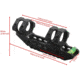 Vector Optics 30mm One Piece Weaver Level Mount Ring Extra Long w/ Bubble Level, Black, SCACD-09
