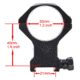 Vector Optics 34mm X-Accu High Profile Picatinny Rings, Black, SCTM-54