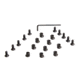 Vector Optics KeyMod Rail Section Screws, Black, SCKRS