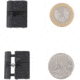 Vector Optics Mount Adapter, 3/8in Dovetail, 7/8in Weaver, 1in Long, 0.2in Height, 1 Pair, Black, SCRA-06B