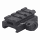 Vector Optics Riser Mount Rail, Picatinny, 0.5in Height, 1.6in Long, 3 Slots, 6063-T6, Black, SCRA-58
