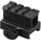 Vector Optics Riser Mount Rail, Picatinny, 1in Height, 1.6in Long, 3 Slots, 6063-T6, Black, SCRA-60