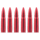 Vector Optics Snap Caps, Rifle, 7.62x39mm, 6 Rounds/ Pack, w/ Sling, Red, SCSC-02