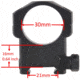 Vector Optics Tactical Rifle Scope Rings, 30mm Tube, Picatinny/ Weaver, 31mm Height, 6063-T6, Matte, Black, SCTM-08