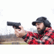 Venture Gear Dropzone Shooting Glasses, Interchangeable Lenses with Black Temples VGSB88KIT